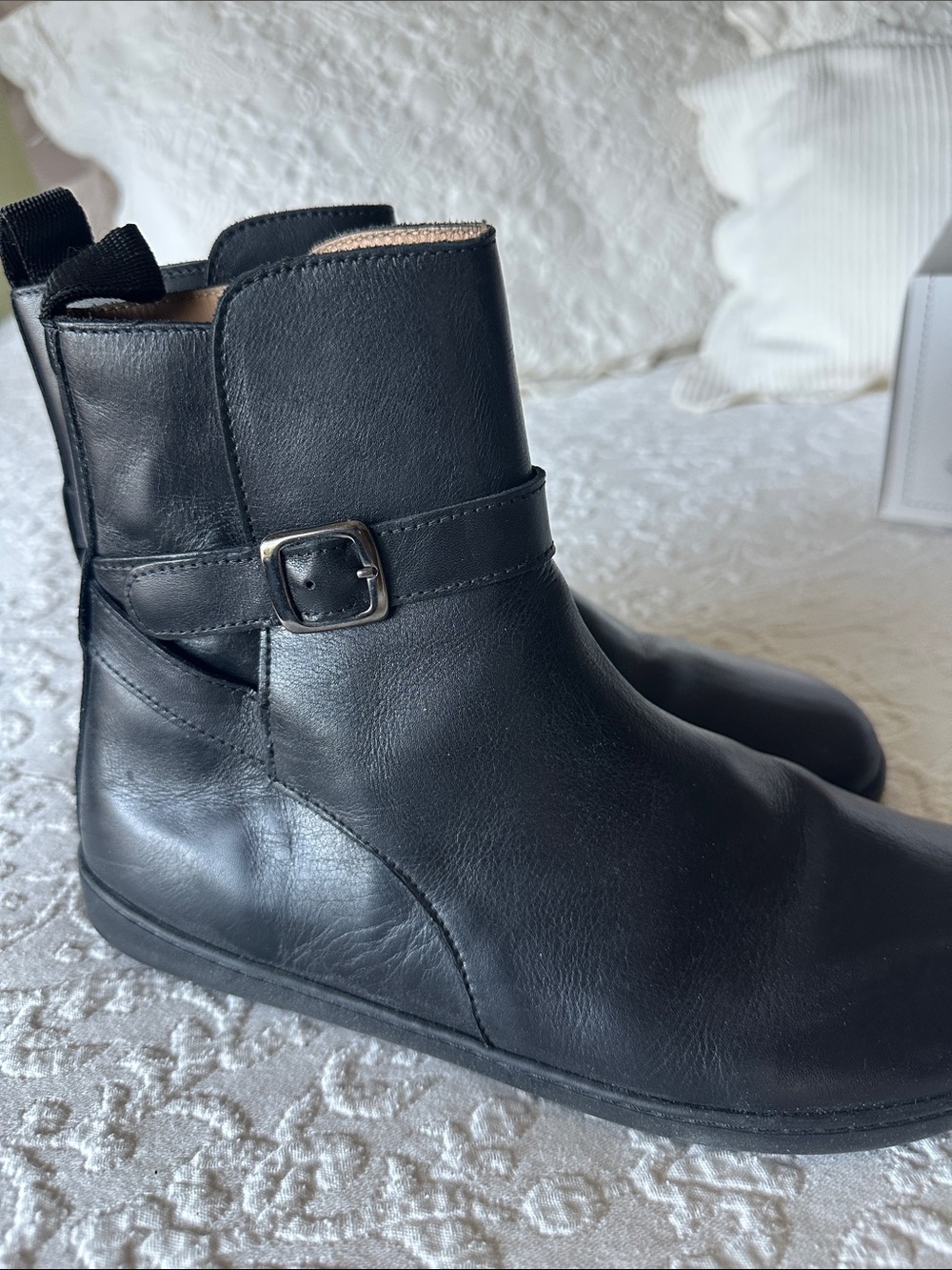 EUC Zaqq Riquet Buckle Boot Barefoot Boots Wide Toe Box, 40, in original box - Picture 10 of 16